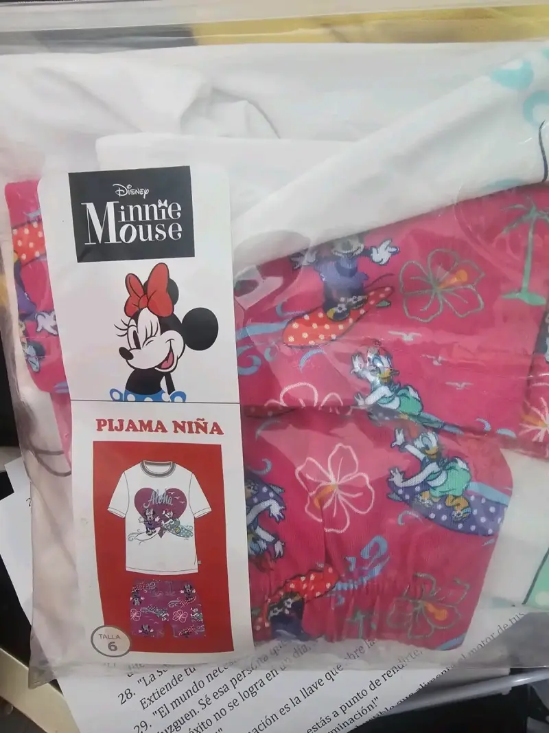 Pijama niña Minnie Mouse talla 6