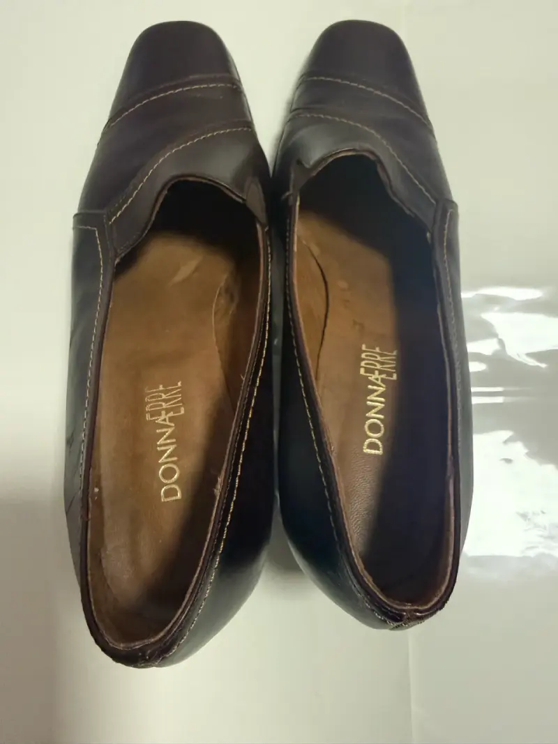 Zapatos cuero marrón Donna 38 - 2