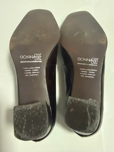 Zapatos cuero marrón Donna 38 - miniatura 4