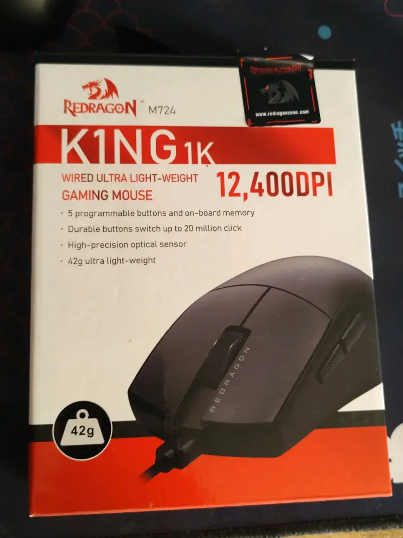 Mouse gaming Redragon KING1K M724 - 3