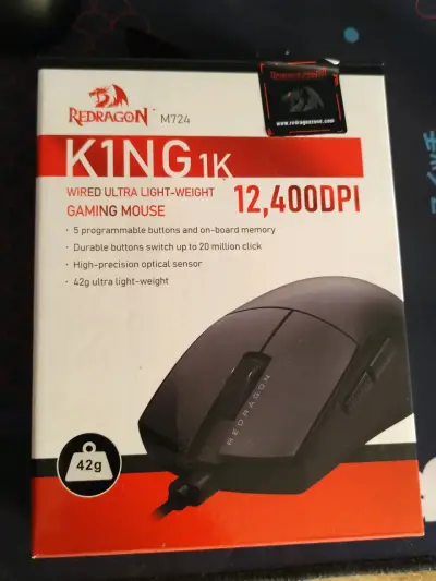 Mouse gaming Redragon KING1K M724 - miniatura 3