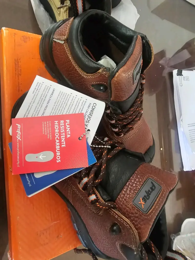 Botas de seguridad marrones