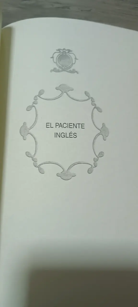 Libro "El Paciente Inglés" - Michael Ondaatje (Edi - 2