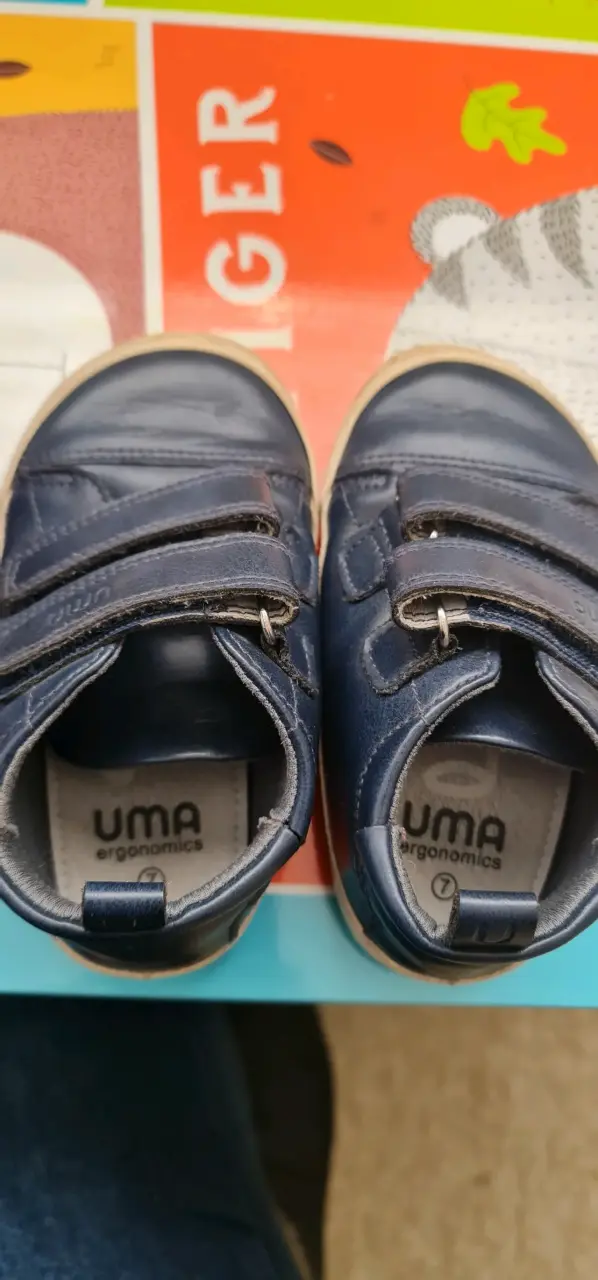 Zapatilla talla 7 UMA Baby para niños azul marino - 2