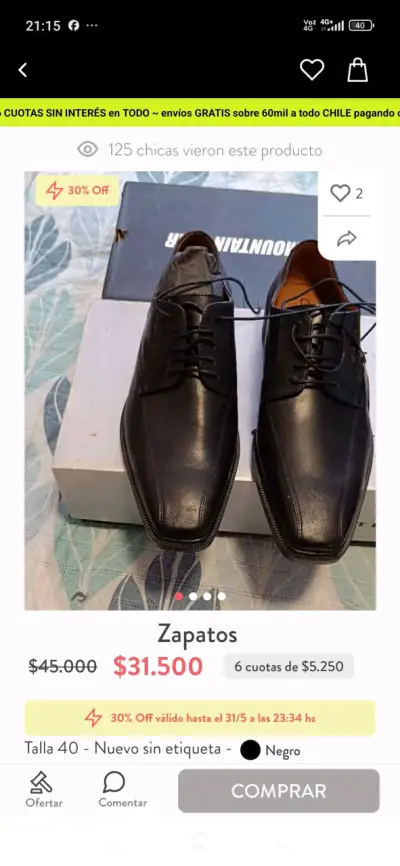 Zapatos formales negros - miniatura 2
