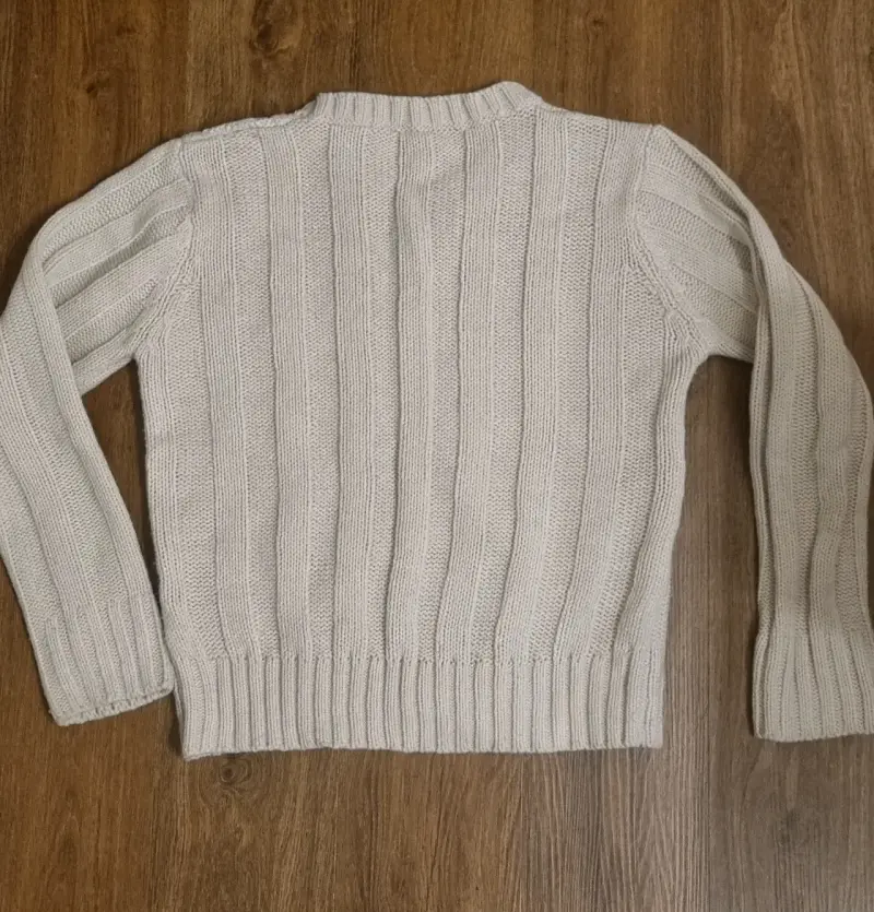 Sweater de punto beige - 2