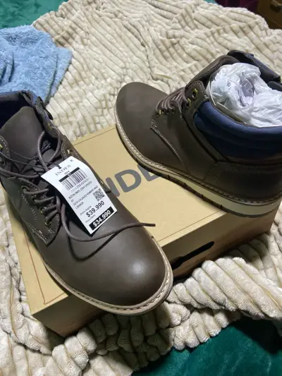 Botines marrones de cuero nuevo - miniatura 1