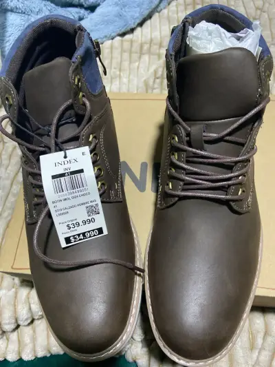 Botines marrones de cuero nuevo - miniatura 2