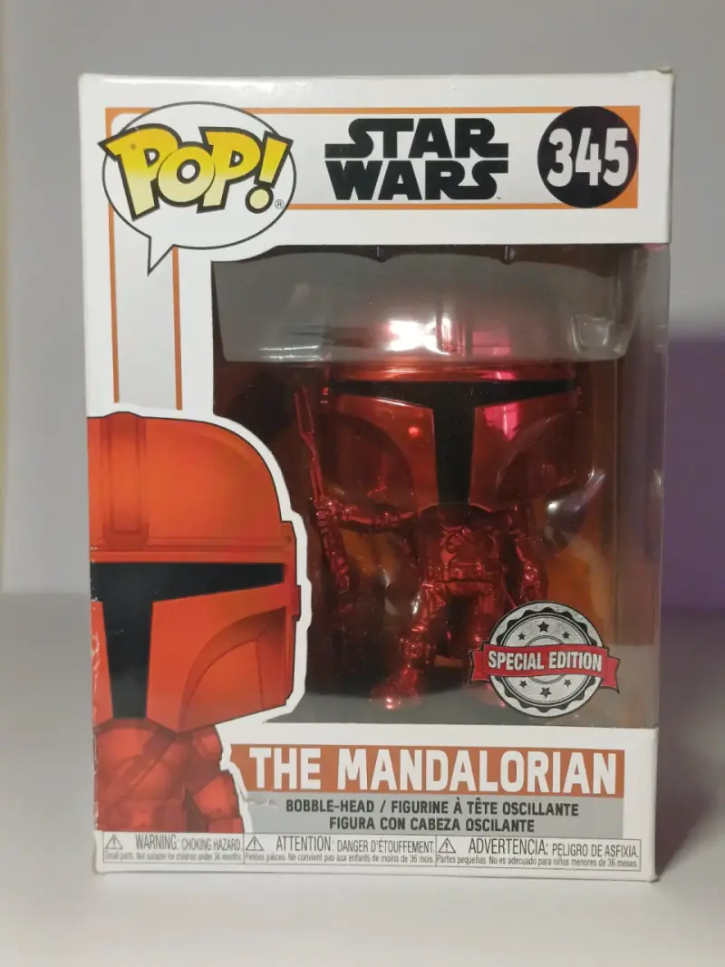 Figura Funko Pop Mandalorian Rojo