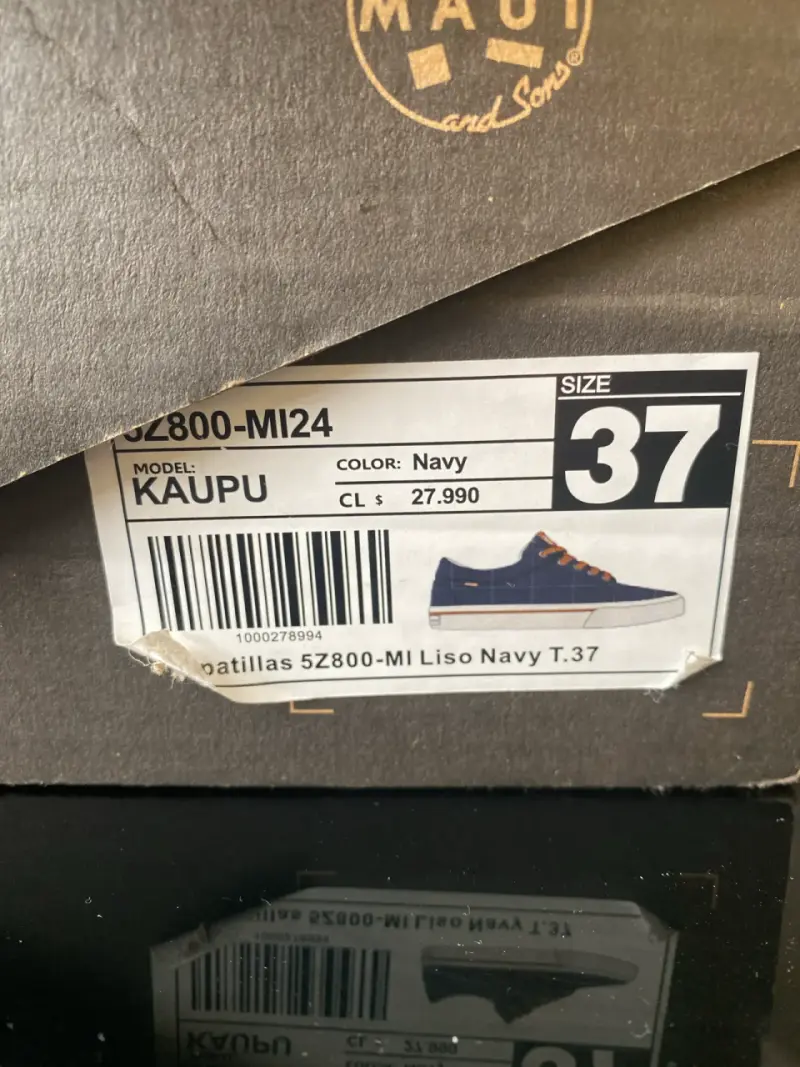 Zapatillas Maui & Sons azul y rojo - 4