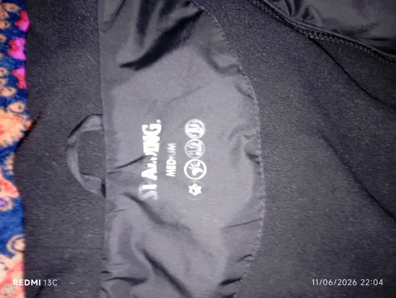 Chaqueta acolchada negra Spalding talla M - 3