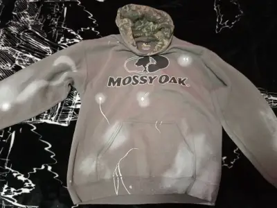 Polerón gris Mossy Oak con capucha - miniatura 1