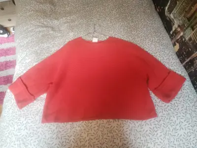 Suéter rojo de lana sybilla - miniatura 3