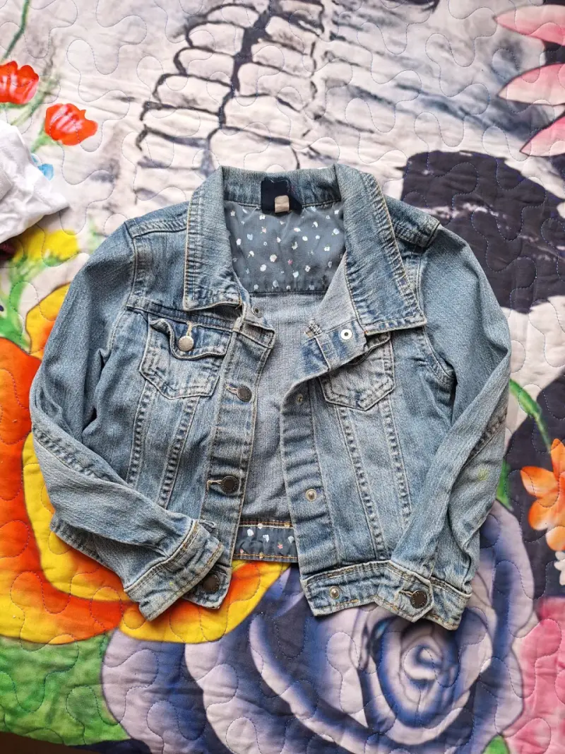 Chaqueta de mezclilla azul - 1