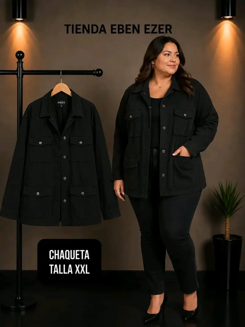 Chaqueta negra talla XXL - 1