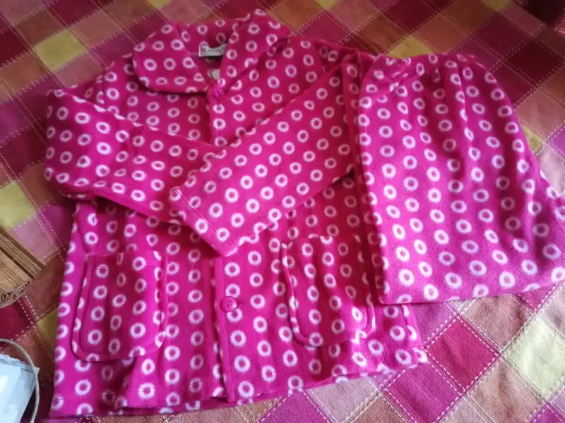 Pijama fucsia polar niña talla 4 - 2