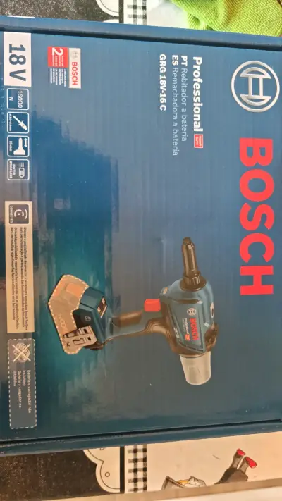 Remachadora a batería Bosch 18V - miniatura 1