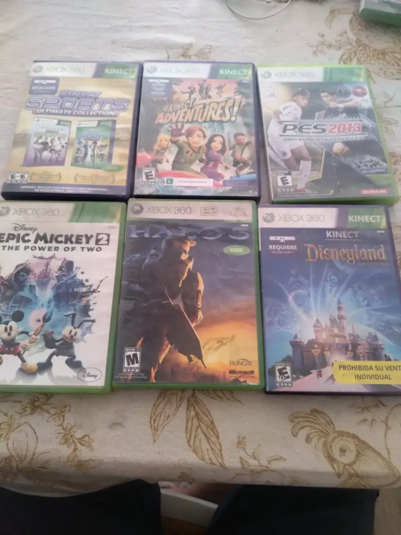 Lote de juegos Xbox 360 Kinect