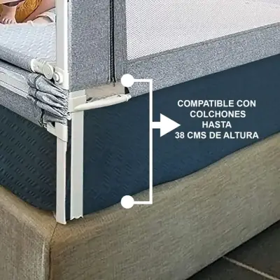 Baranda de seguridad BebeSure gris - miniatura 2