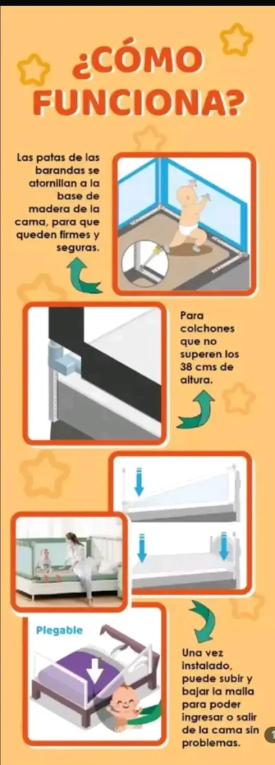 Baranda de seguridad BebeSure gris - miniatura 5