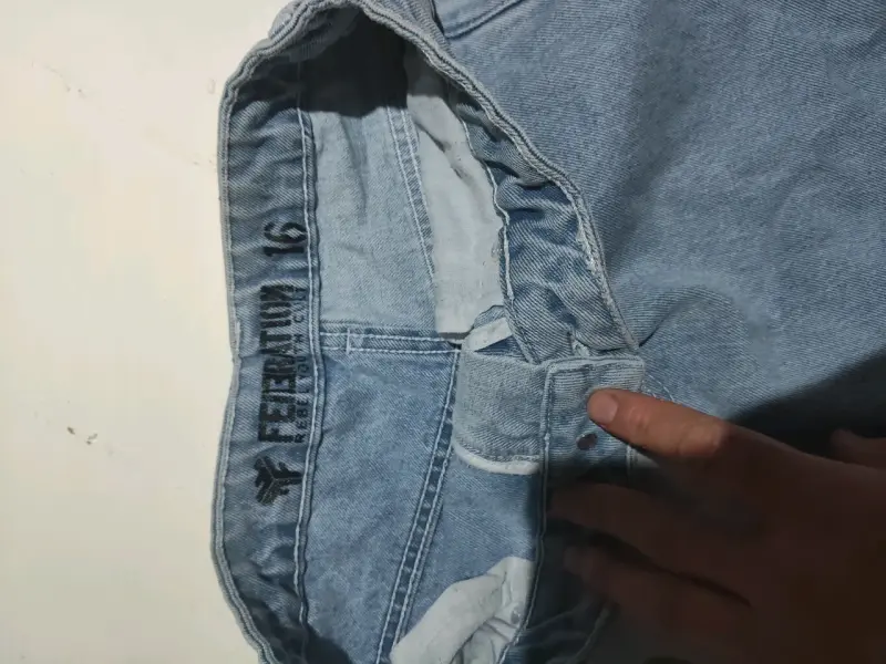Shorts de mezclilla azul claro - 3