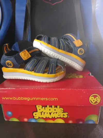 Sandalias infantiles azules Bubblegummers - miniatura 2