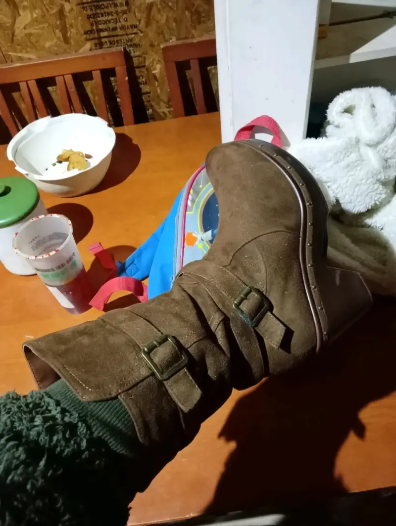 Botas marrones de taco alto - 3