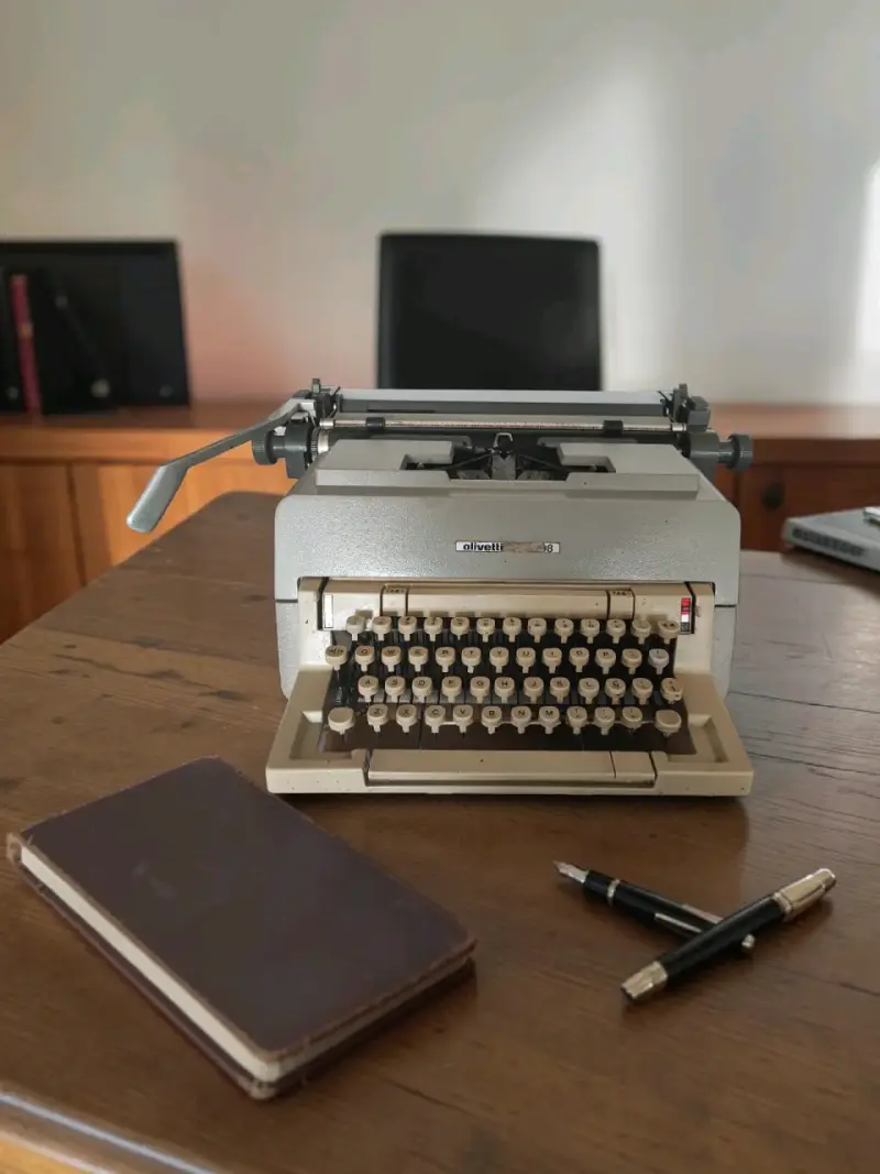 Máquina de escribir Olivetti vintage
