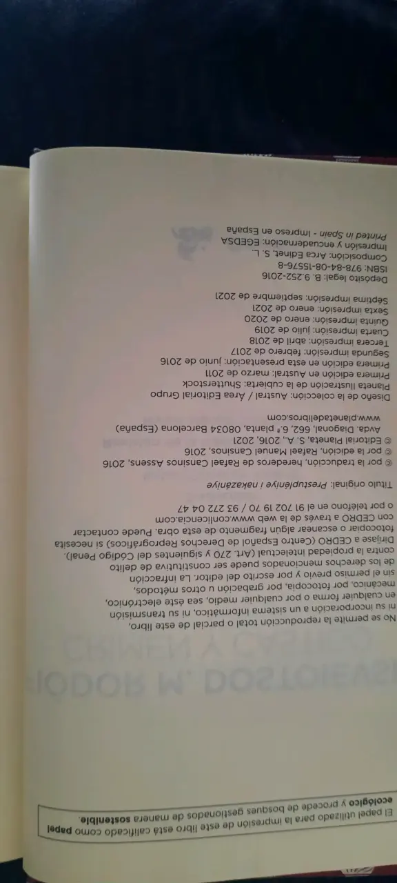 Libro Crimen y Castigo - Dostoievski - 4