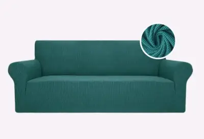 Funda de sillón elástica turquesa - miniatura 3