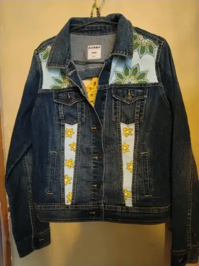 Chaqueta de mezclilla intervenida - miniatura 3