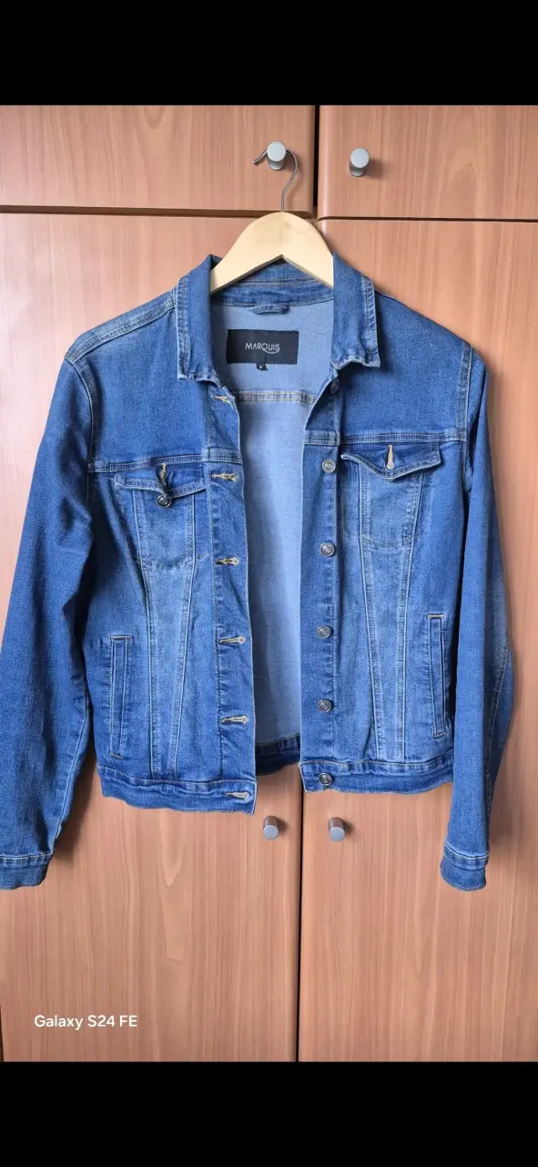 Chaqueta de mezclilla azul - 1