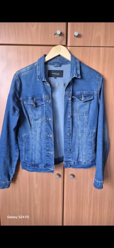 Chaqueta de mezclilla azul - miniatura 1