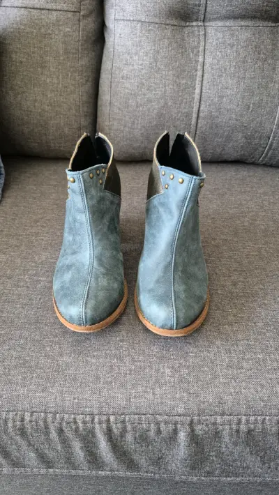 Botines de cuero azul - miniatura 1