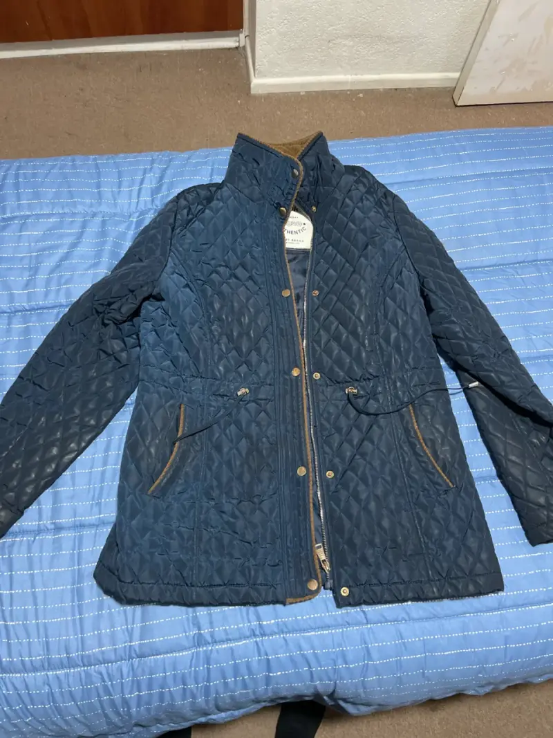 Chaqueta acolchada azul mujer - 1