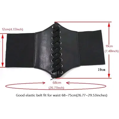 Cinturón corset negro - miniatura 4