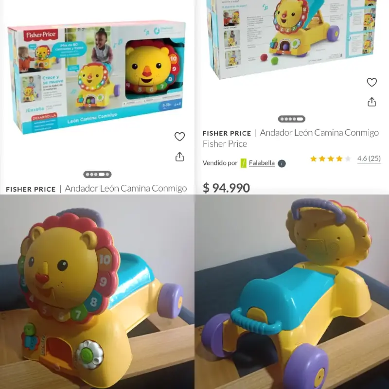 Andador bebé Fisher Price León