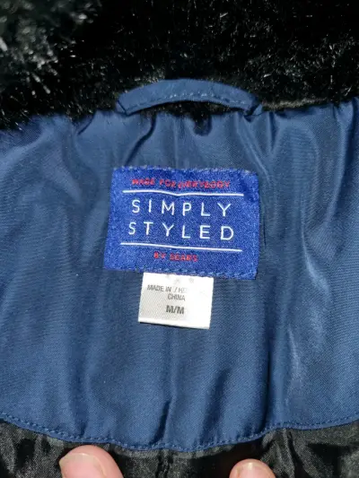Chaqueta azul Tommy hilfiger con capucha - miniatura 2