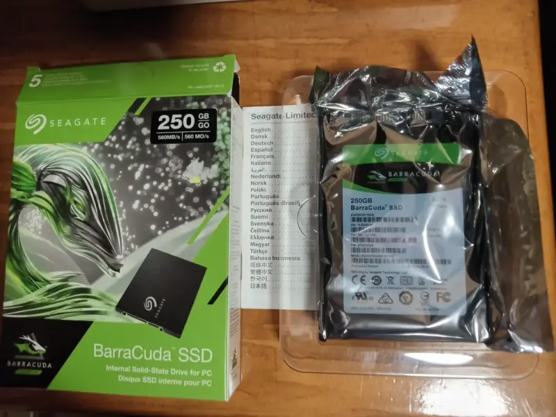 SSD Seagate BarraCuda 250GB (ZA250CM10002)