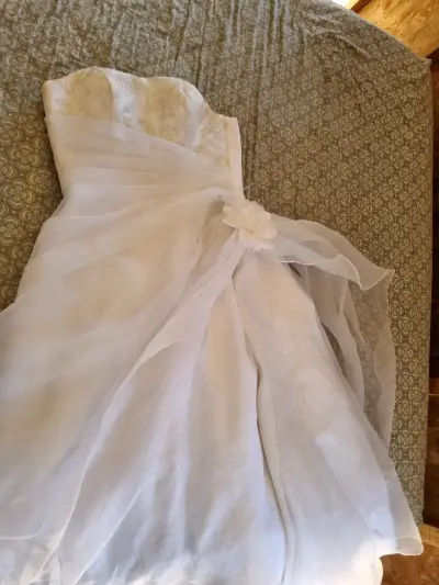 Vestido de novia blanco - miniatura 2