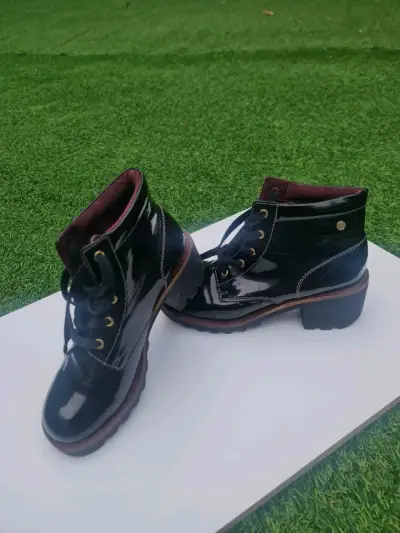 Botines negros charol mujer - miniatura 1