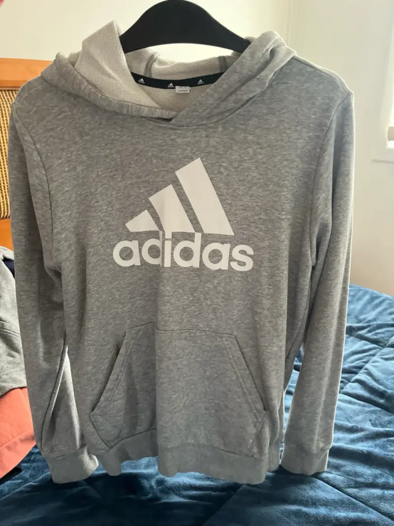Polerón Adidas gris Talla L niño 14-16y - 3