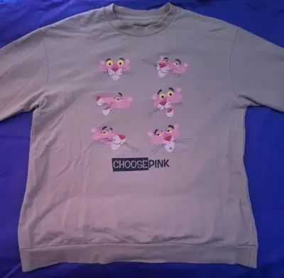 Polerón Beige Pantera Rosa - miniatura 1