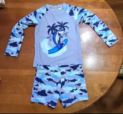 Traje de baño infantil surf azul - miniatura 1