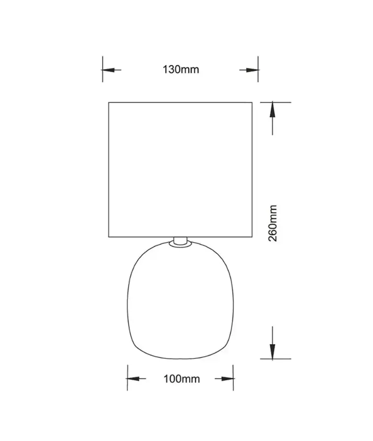 Lámpara de mesa beige - 4