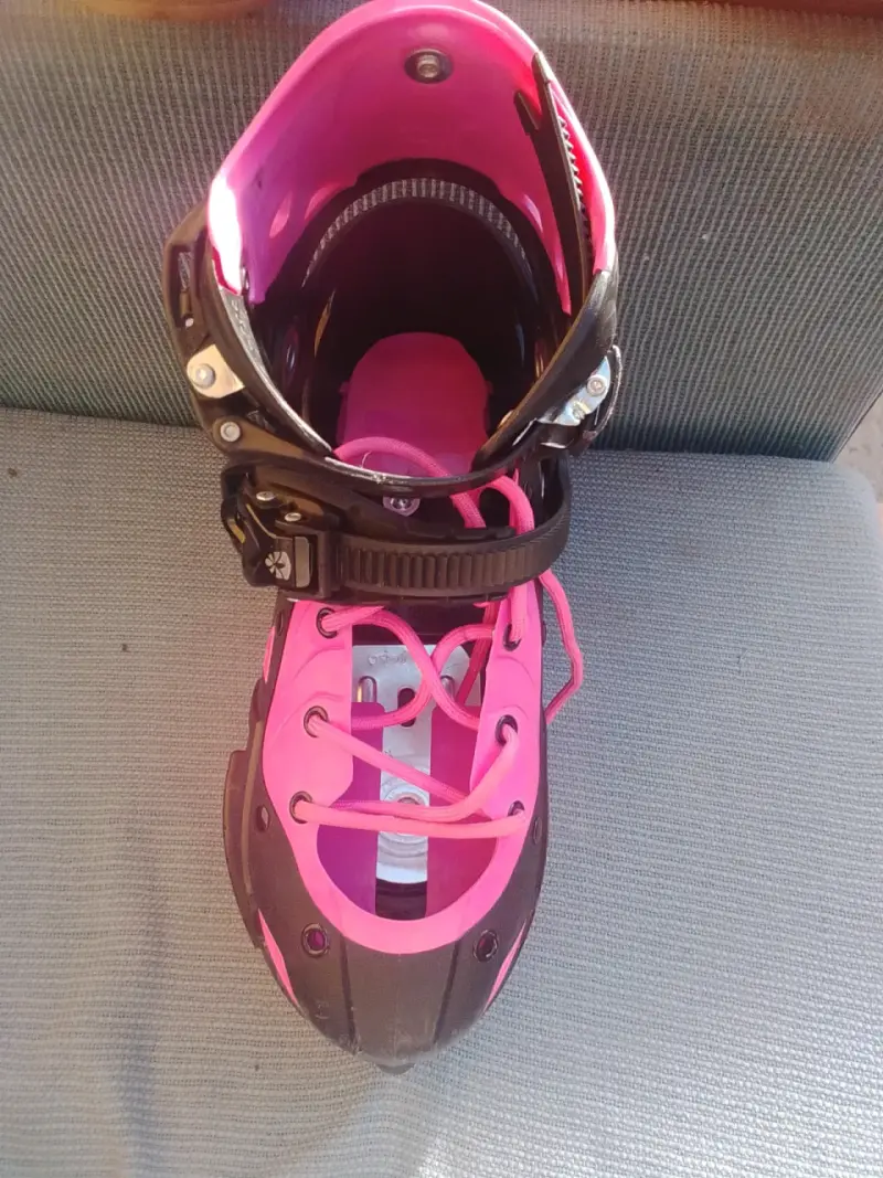 Patines en línea rosa y negro - 2