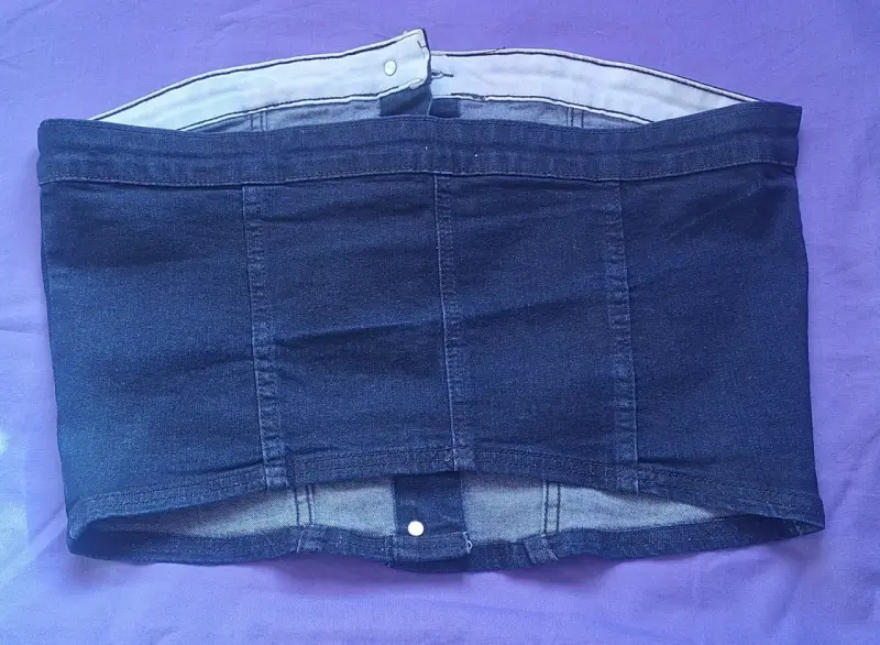 Polera de jeans azul oscuro - 3