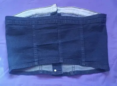 Polera de jeans azul oscuro - miniatura 3