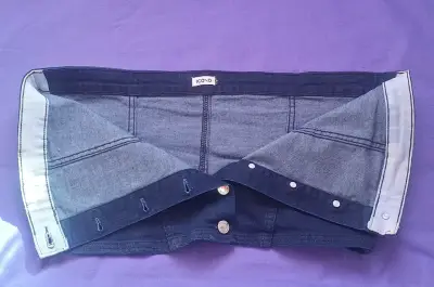 Polera de jeans azul oscuro - miniatura 4