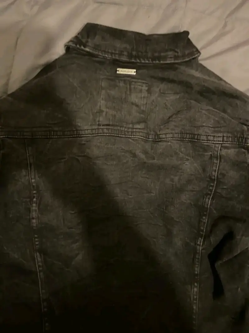 Chaqueta de mezclilla negra - 3